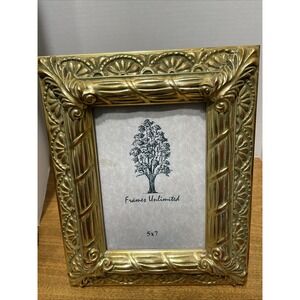 Vintage Ornate Gold Tone Picture Frame 5x7 – Baroque Style by Frames Unlimited